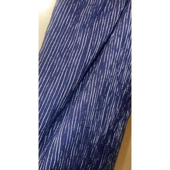 Roller Rabbit Blue & White Striped Cotton Pants sz M | Bohemian Wide-Leg Style - Picture 8 of 8